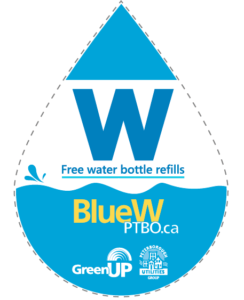 Blue drop with W free water refills